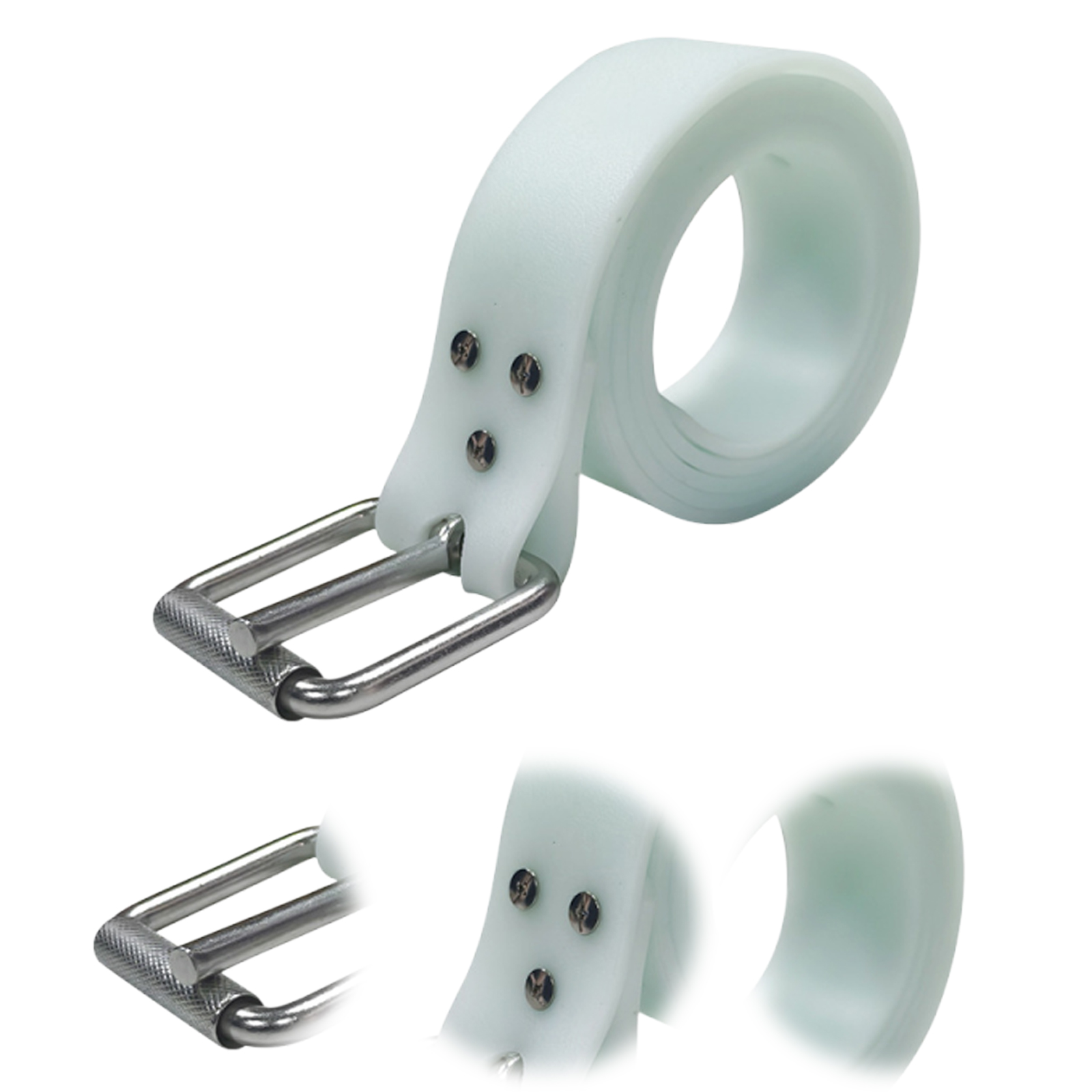 Dive Weight Belt - Freitauch-Gegengewichtsgürtel mit Schnellverschluss, Leuchtender Silikon-Gewichtsgürtel, Verstellbarer
