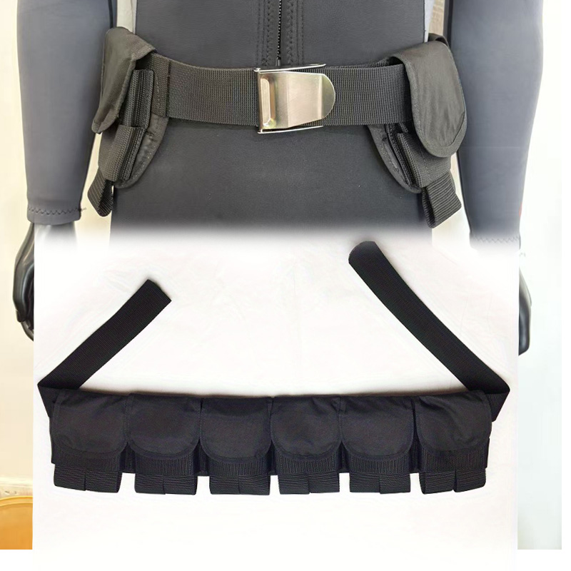 Dive Weight Belt - SCUBA Diving 6-Pocket-Gewichtsgürtel mit Schnalle, exklusiv